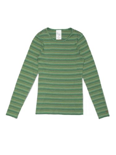 glore Nudie Jeans Jessy LS T-Shirt Striped Rib Schlussverkauf
