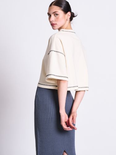 glore JAN 'N JUNE Cropped Boxy T-Shirt Blomst Vatertagsangebot