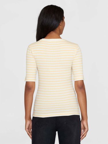 glore Knowledge Cotton Apparel Striped Rib T-Shirt Online