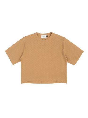 glore ROTHOLZ Cropped Tonal Check T-Shirt Angebote