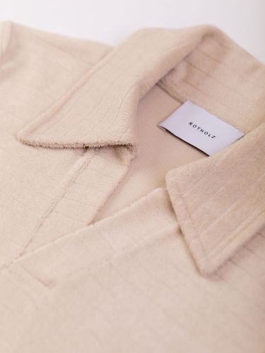 glore Rotholz Terry Cotton Polo Dress Sonderangebot der Fabrik