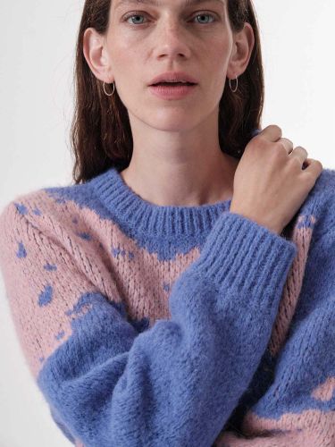 glore LANIUS Pullover mit Intarsie im Angebot
