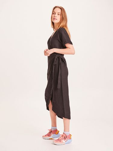 glore Knowledge Cotton Apparel ORCHID linen wrap dress Preisnachlass