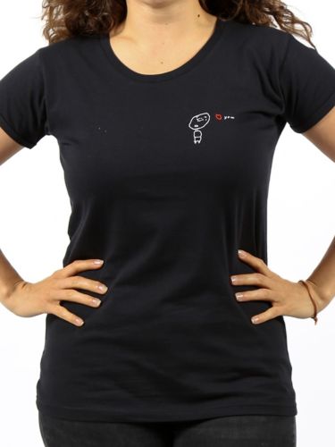 glore Kipepeo Clothing Damen T-Shirt Love You Schwarz Black Friday Preise