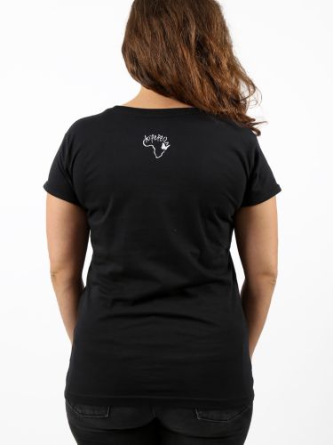 glore Kipepeo Clothing Damen T-Shirt Love You Schwarz Black Friday Preise