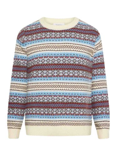 glore Knowledge Cotton Apparel Knitted Fair Isle Crew Neck im Angebot