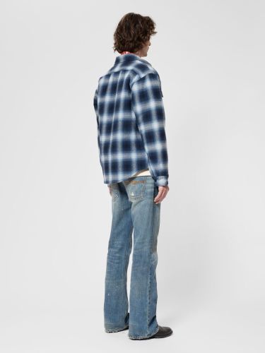 glore Nudie Jeans Glenn Padded Shadow Check Shirt Fabrikverkauf
