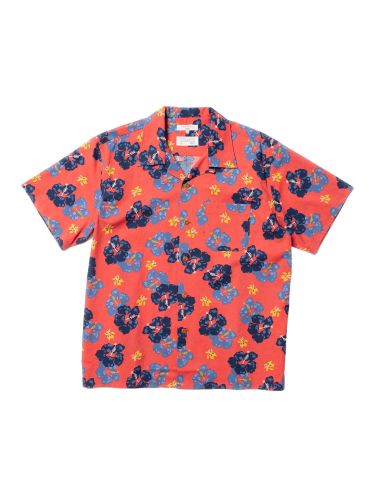 glore Nudie Jeans Arthur Flower Hawaii Shirt Vatertagsangebot
