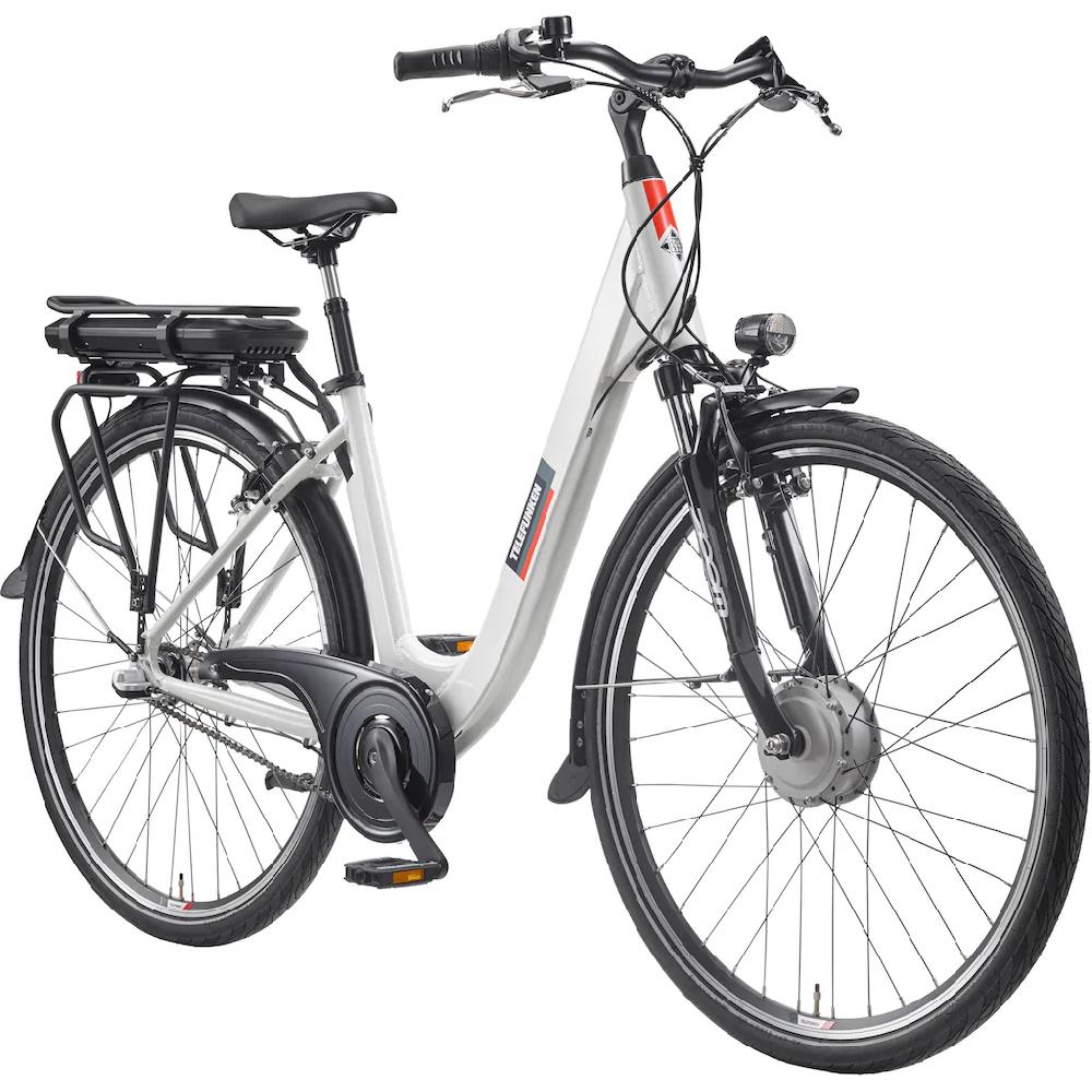 Telefunken E-Bike »Multitalent RC835« 3 Gang Shimano Frontmotor 250 W (28 Zoll Straßenzulassung ca. 100 km Reichweite) Pedelec Elektrofahrrad für Herren u. Damen tiefer Einstieg Cityrad auf Rechnung kaufen Riesige Rabatte