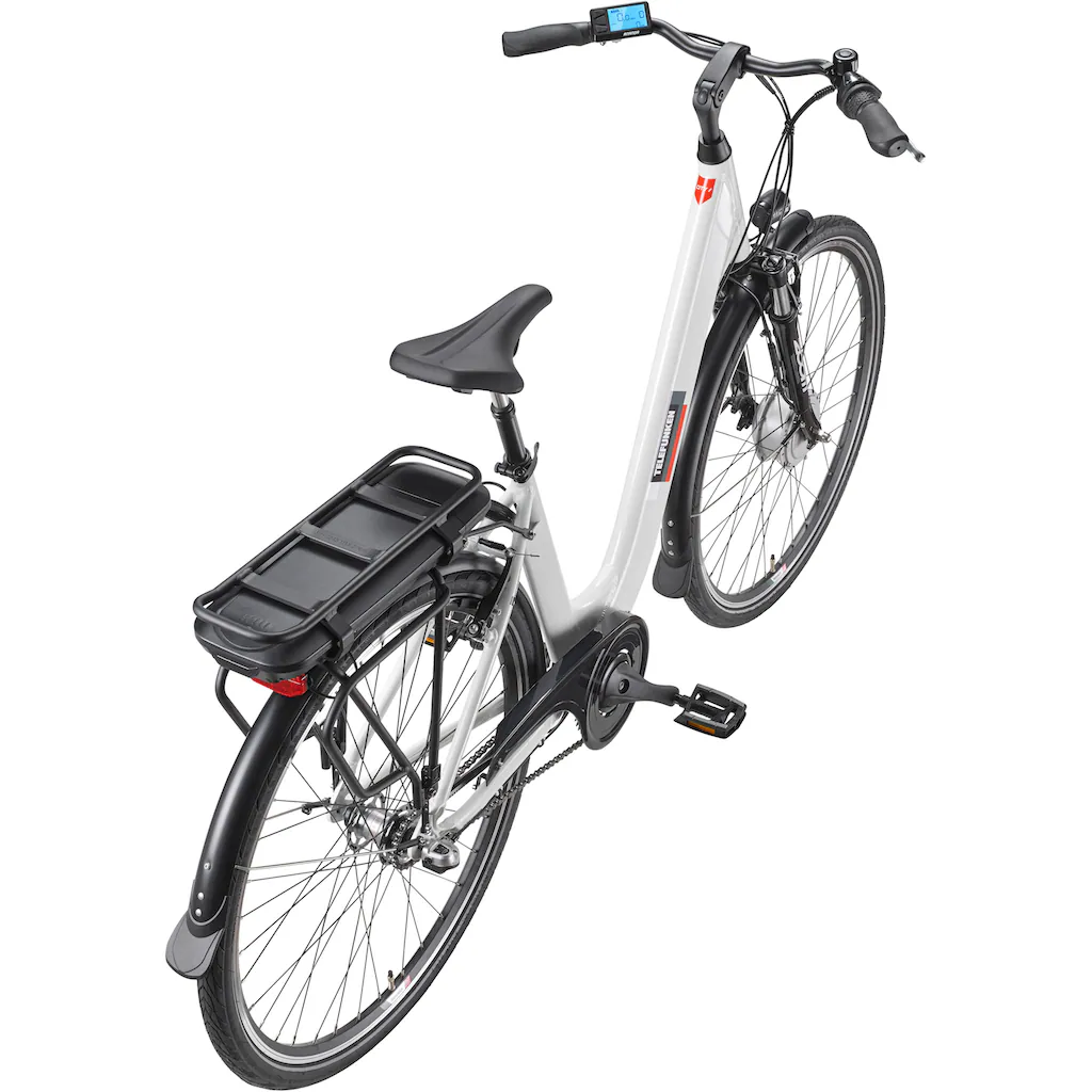 Telefunken E-Bike »Multitalent RC835« 3 Gang Shimano Frontmotor 250 W (28 Zoll Straßenzulassung ca. 100 km Reichweite) Pedelec Elektrofahrrad für Herren u. Damen tiefer Einstieg Cityrad auf Rechnung kaufen Riesige Rabatte