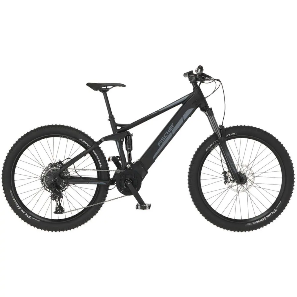 FISCHER Fahrrad E-Bike »MONTIS 6.0i Fully 504 44« 12 Gang SRAM SX 11-50 Kettenschaltung Pedelec Elektrofahrrad für Damen u. Herren MTB Mountainbike