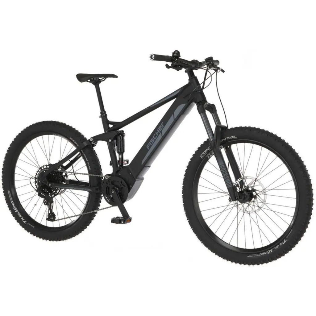 FISCHER Fahrrad E-Bike »MONTIS 6.0i Fully 504 44« 12 Gang SRAM SX 11-50 Kettenschaltung Pedelec Elektrofahrrad für Damen u. Herren MTB Mountainbike 50% Rabatt mit kostenlosem Versand