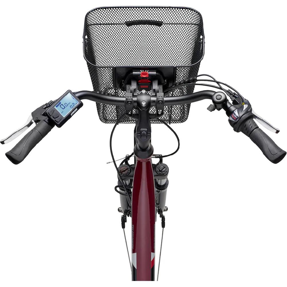 Telefunken E-Bike »Multitalent RC822« 7 Gang Shimano Tourney Frontmotor 250 W (ca. 100 km Reichweite-2 V-Bremsen-Beleuchtung-Straßenzulassung) City Elektrofahrrad Damen Herren 28 Zoll 36 V 374 Wh Akku Pedelec auf Rechnung Clearance-Verkauf