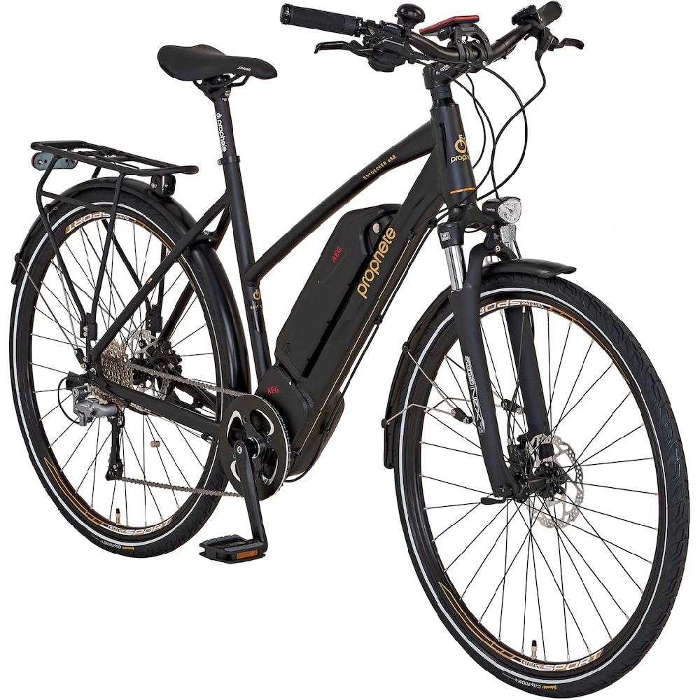 Prophete E-Bike »Entdecker eSport« 10 Gang Shimano Mittelmotor 250 W Pedelec Elektrofahrrad für Damen Trekkingrad auf Raten Rabatte dieses Monats