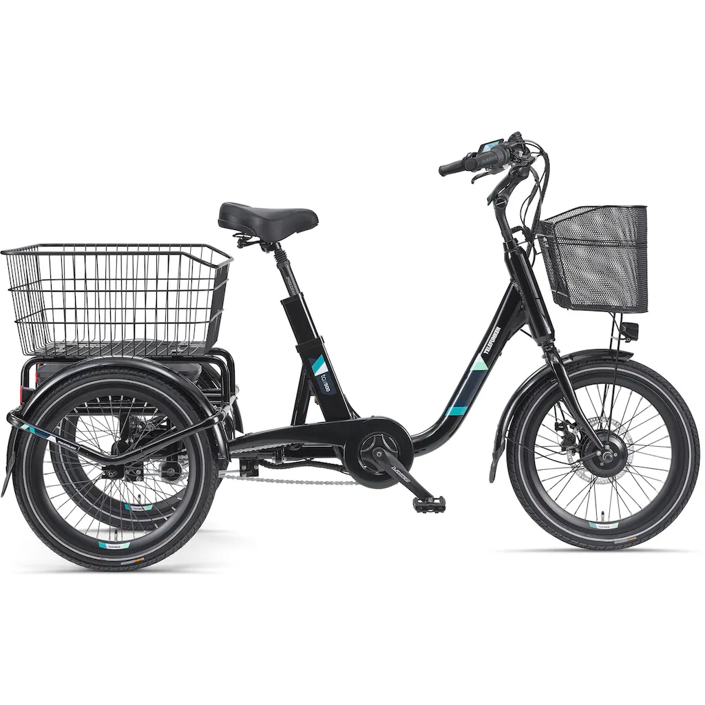 Telefunken E-Bike »TC500« 3 Gang Frontmotor 250 W Pedelec Elektrofahrrad für Damen u. Herren Dreirad auf Raten