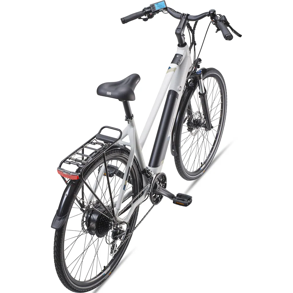 Telefunken E-Bike »Expedition XC940« 24 Gang Shimano Acera Heckmotor 250 W (ca. 100 km Reichweite-hydraulische Scheibenbremsen-Straßenzulassung) Trekking Elektrofahrrad Damen 28 Zoll 36 V 417 6 Wh Akku Pedelec Fabrikverkauf