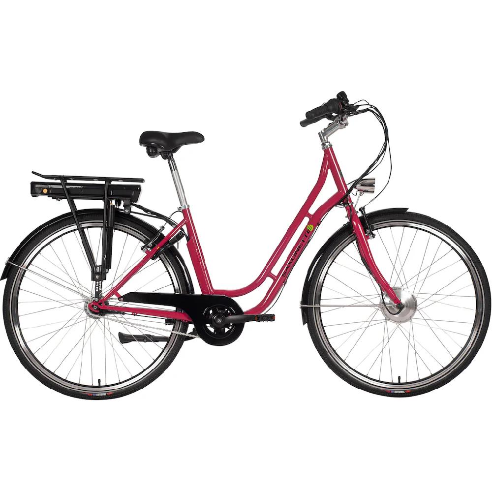 SAXONETTE E-Bike »Fashion Plus 2.0« 7 Gang Shimano Frontmotor 250 W Pedelec Elektrofahrrad für Damen u. Herren Cityrad
