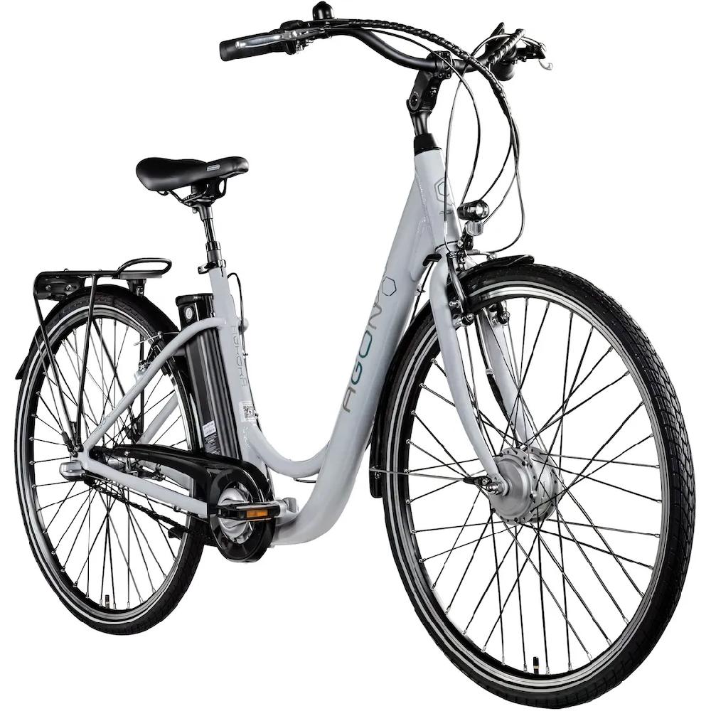 AGON E-Bike »Aurora« 3 Gang Frontmotor 250 W Pedelec Elektrofahrrad für Damen u. Herren Cityrad