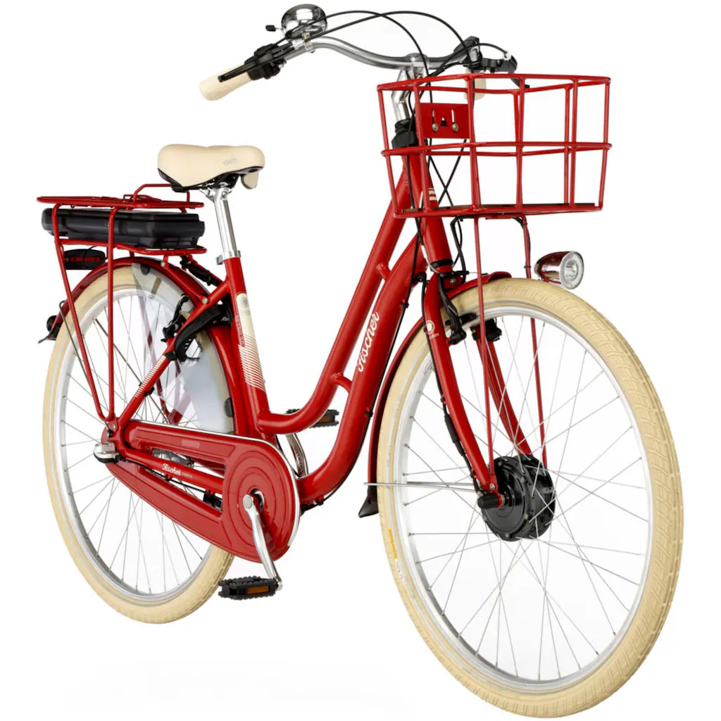 FISCHER Fahrrad E-Bike »CITA RETRO 2.0 418 48« 3 Gang Shimano Shimano 3-Gang Nexus Nabenschaltung (mit Akku-Ladegerät-mit Werkzeug) Pedelec Elektrofahrrad für Damen u. Herren Cityrad auf Rechnung kaufen Fabrikpreis