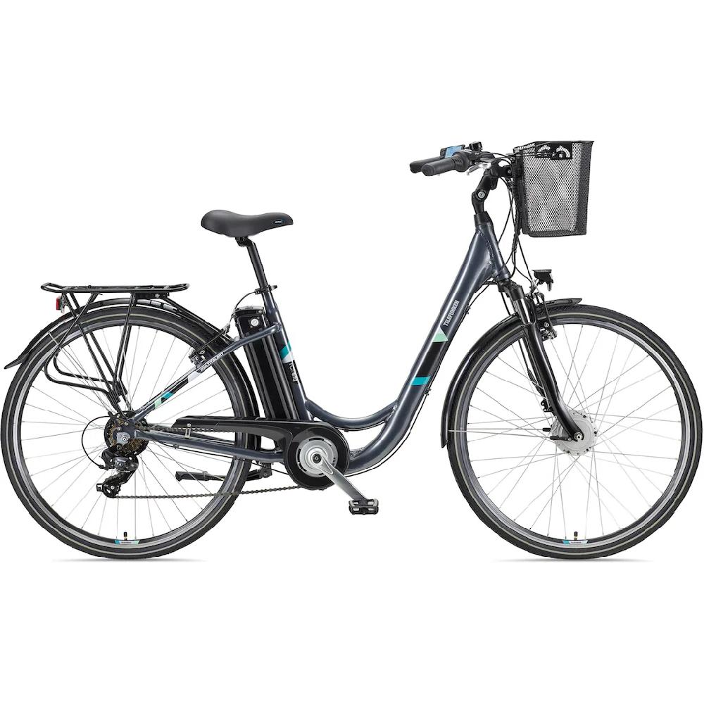 Telefunken E-Bike »Multitalent RC822« 7 Gang Shimano Tourney Frontmotor 250 W (ca. 100 km Reichweite-2 V-Bremsen-Beleuchtung-Straßenzulassung) City Elektrofahrrad Damen Herren 28 Zoll 36 V 374 Wh Akku Pedelec auf Rechnung bes