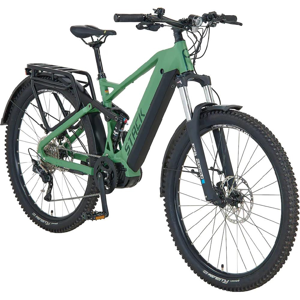 Prophete E-Bike »Stack 5.0« 10 Gang Shimano Mittelmotor 250 W (Akku-Ladegerät) Pedelec Elektrofahrrad für Damen u. Herren MTB Mountainbike Flash Sale