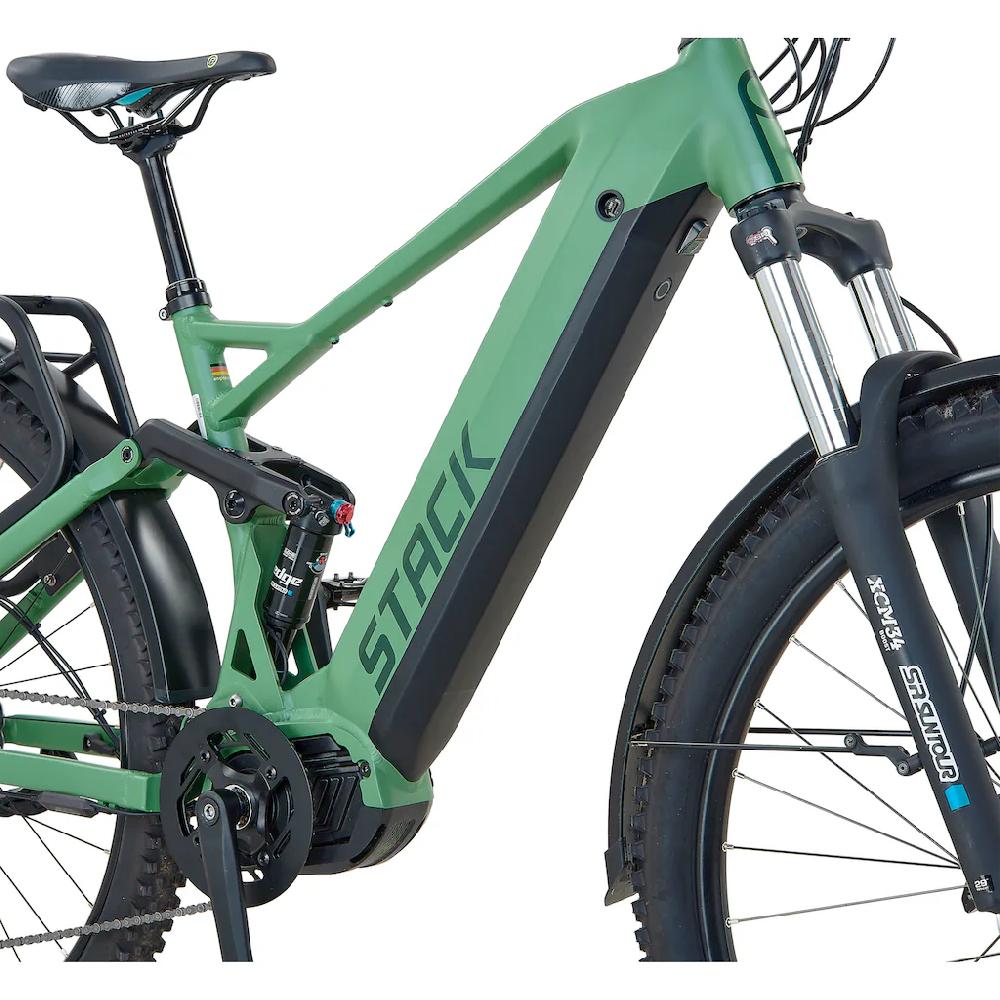 Prophete E-Bike »Stack 5.0« 10 Gang Shimano Mittelmotor 250 W (Akku-Ladegerät) Pedelec Elektrofahrrad für Damen u. Herren MTB Mountainbike Flash Sale