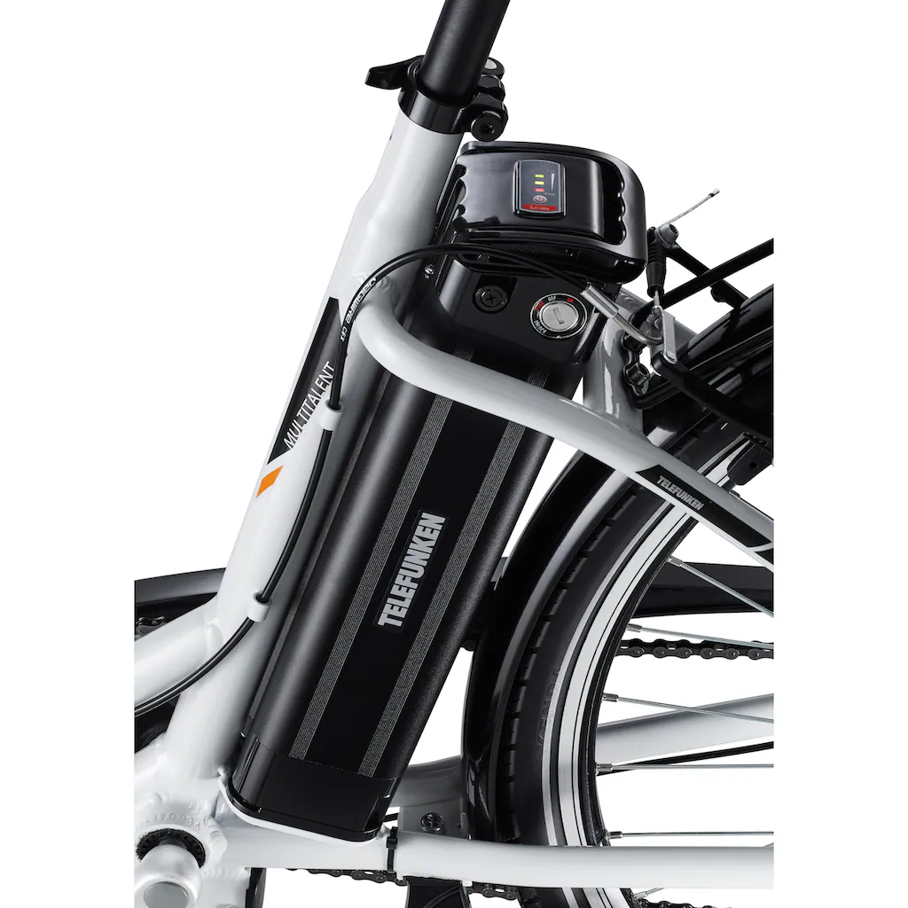 Telefunken E-Bike »Multitalent RC840« 7 Gang Shimano Nexus Frontmotor 250 W Pedelec Elektrofahrrad für Damen u. Herren Cityrad auf Rechnung online bestellen Begrenztes Angebot