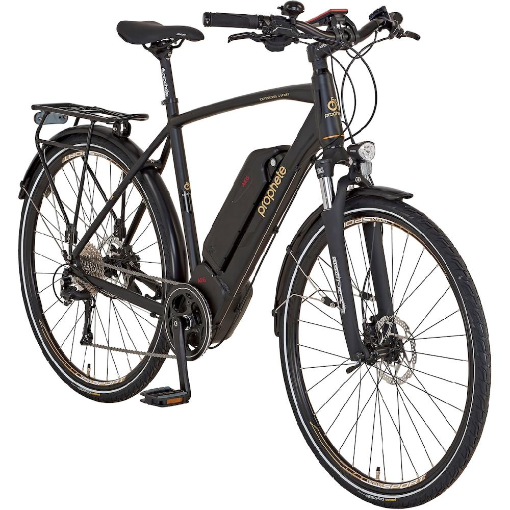 Prophete E-Bike »Entdecker eSport« 10 Gang Shimano Mittelmotor 250 W Pedelec Elektrofahrrad für Herren Trekkingrad auf Rechnung online kaufen Heißer Verkauf