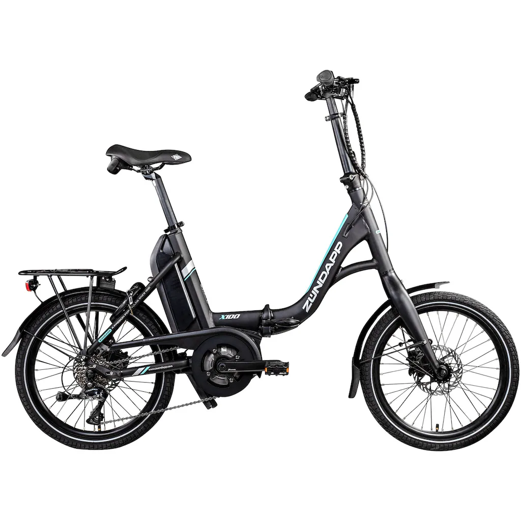Zündapp E-Bike »X100« 9 Gang Shimano Sora Mittelmotor 250 W Pedelec Elektrofahrrad für Damen u. Herren Faltrad auf Rechnung online kaufen