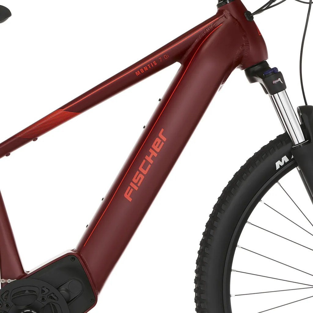 FISCHER Fahrrad E-Bike »MONTIS 7.0I 630« 12 Gang SRAM SX 11-50 Mittelmotor 250 W (Schloss) Pedelec Elektrofahrrad für Damen u. Herren MTB Mountainbike auf Rechnung bestellen Exklusive Angebote