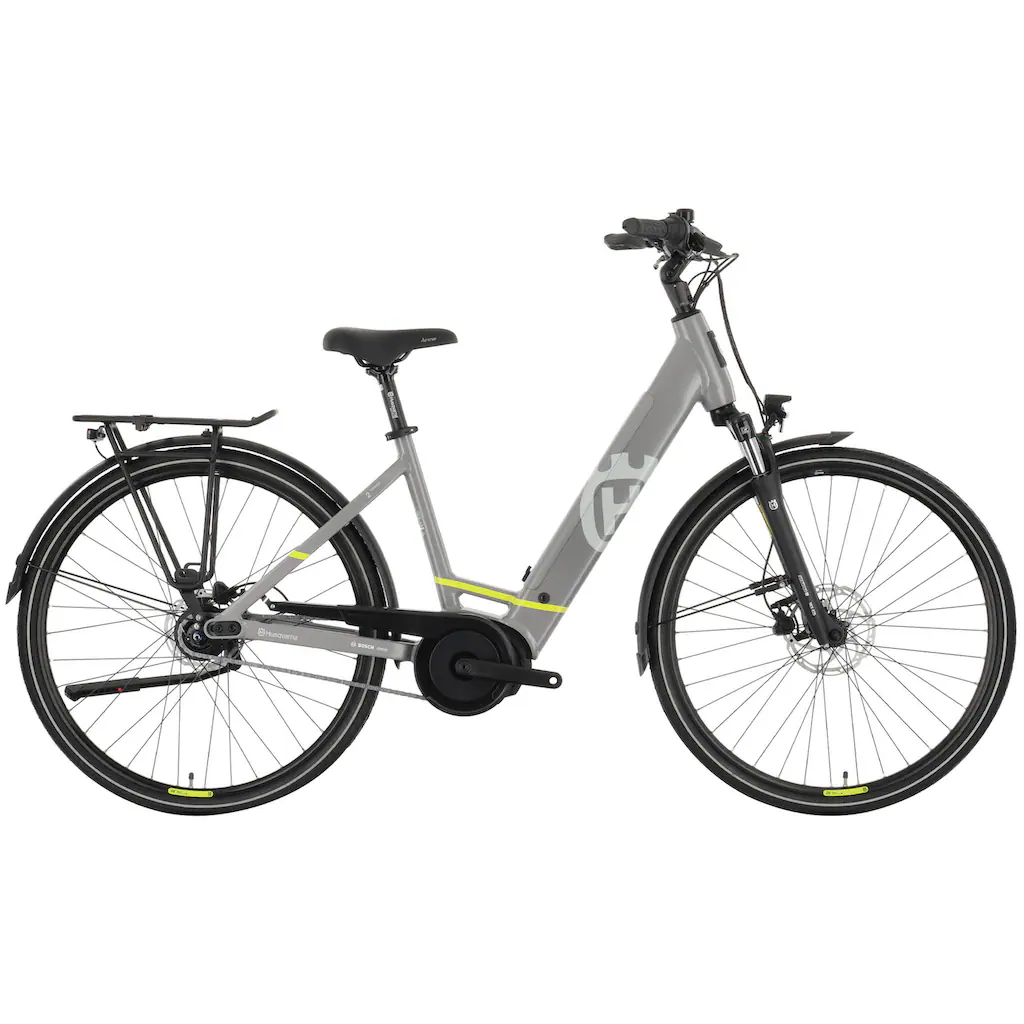 Husqvarna E-BICYCLES E-Bike »E-Citybike Towner 2« 8 Gang Shimano Nexus Mittelmotor 250 W (28 Zoll Bosch Motor Rücktritt Scheibenbremsen mit Straßenzulassung) Pedelec Elektrofahrrad für Herren u. Damen Cityrad tiefer Einstie