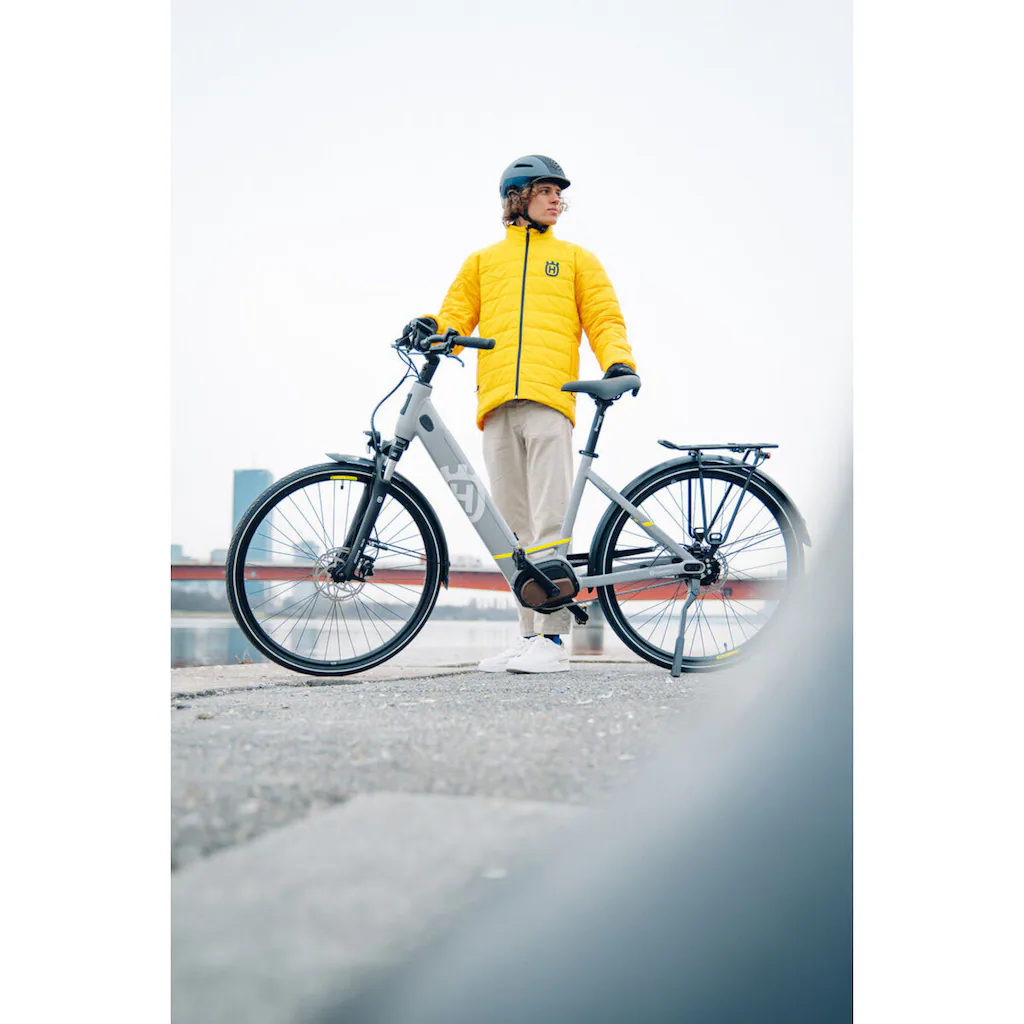 Husqvarna E-BICYCLES E-Bike »E-Citybike Towner 2« 8 Gang Shimano Nexus Mittelmotor 250 W (28 Zoll Bosch Motor Rücktritt Scheibenbremsen mit Straßenzulassung) Pedelec Elektrofahrrad für Herren u. Damen Cityrad tiefer Einstie Große Rabatte