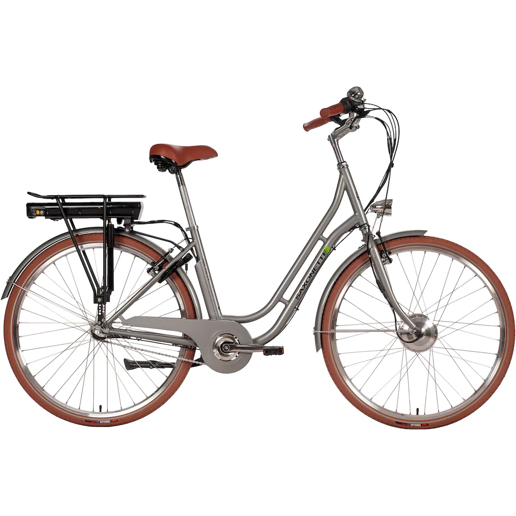 SAXONETTE E-Bike »Style Plus 2.0« 3 Gang Frontmotor 250 W (mit Akku-Ladegerät) Pedelec Elektrofahrrad für Damen u. Herren Cityrad auf Raten