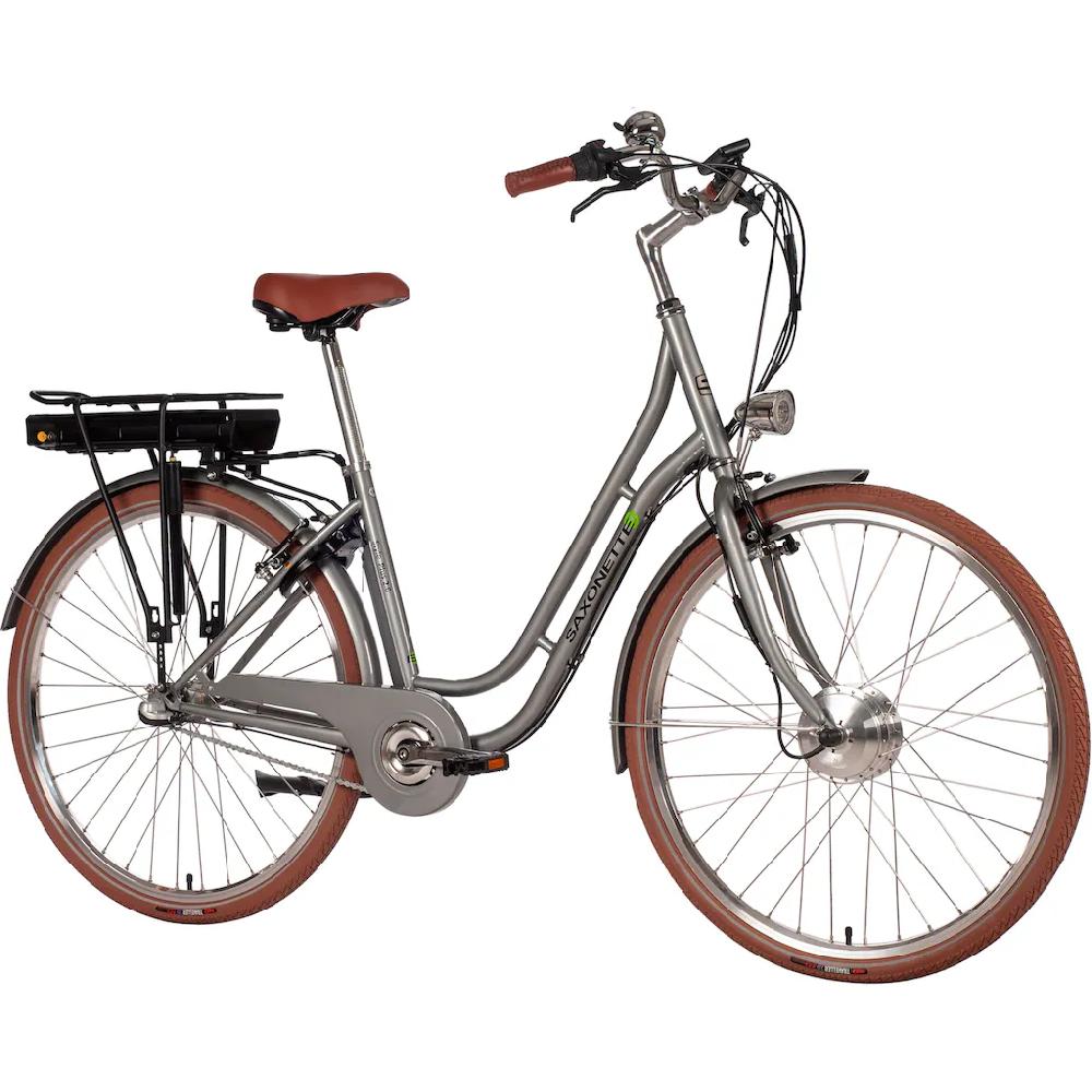 SAXONETTE E-Bike »Style Plus 2.0« 3 Gang Frontmotor 250 W (mit Akku-Ladegerät) Pedelec Elektrofahrrad für Damen u. Herren Cityrad auf Raten Neuheiten