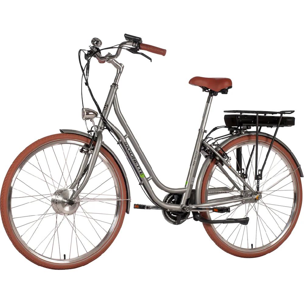 SAXONETTE E-Bike »Style Plus 2.0« 3 Gang Frontmotor 250 W (mit Akku-Ladegerät) Pedelec Elektrofahrrad für Damen u. Herren Cityrad auf Raten Neuheiten