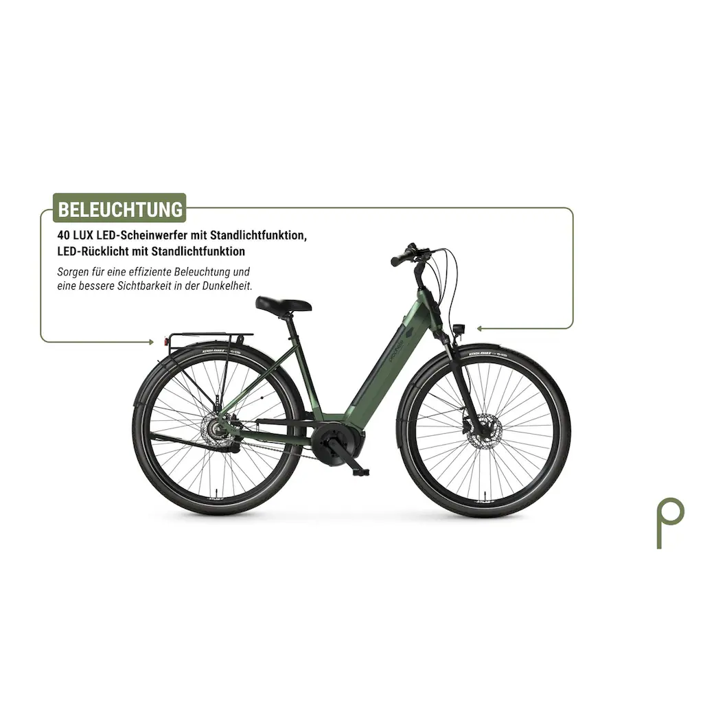 Prophete E-Bike »Geniesser 3.4« 3 Gang Shimano Mittelmotor 250 W Pedelec Elektrofahrrad für Damen u. Herren Cityrad auf Rechnung Bestseller
