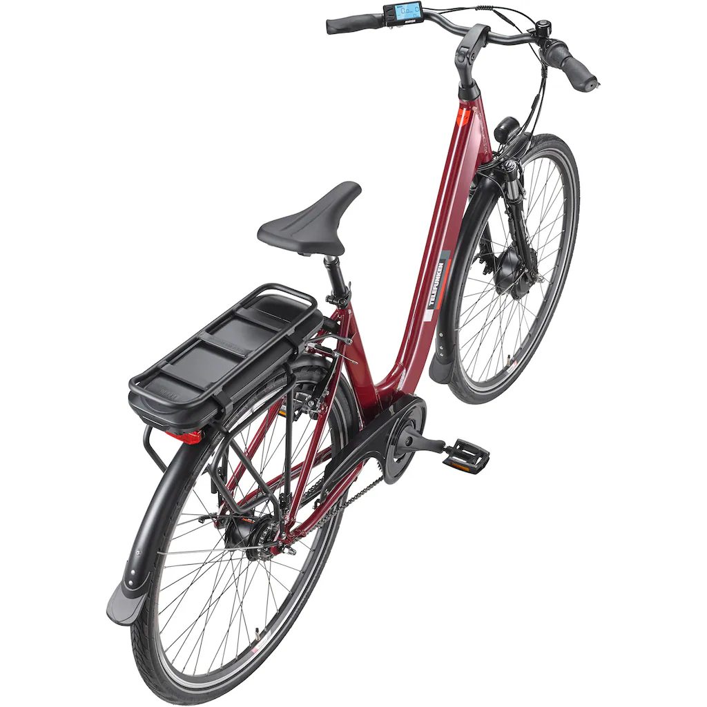 Telefunken E-Bike »Multitalent RC845« 7 Gang Shimano Frontmotor 250 W (28 Zoll Straßenzulassung ca. 100 km Reichweite) Pedelec Elektrofahrrad für Herren u. Damen tiefer Einstieg Cityrad auf Rechnung Tägliche Deals