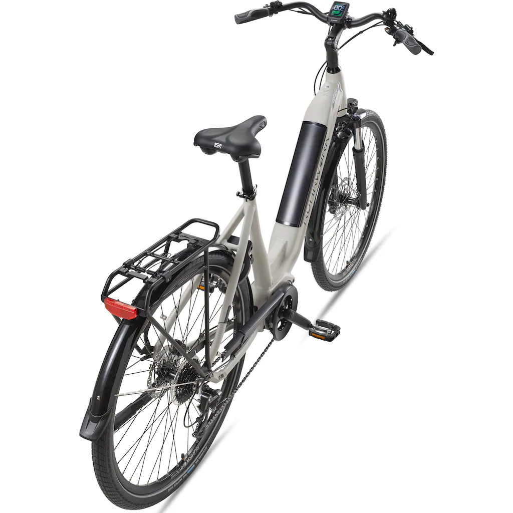 RUHRWERK E-Bike »MC800« 8 Gang Shimano Acera Mittelmotor 250 W Pedelec Elektrofahrrad für Damen u. Herren Cityrad auf Rechnung Tiefpreis