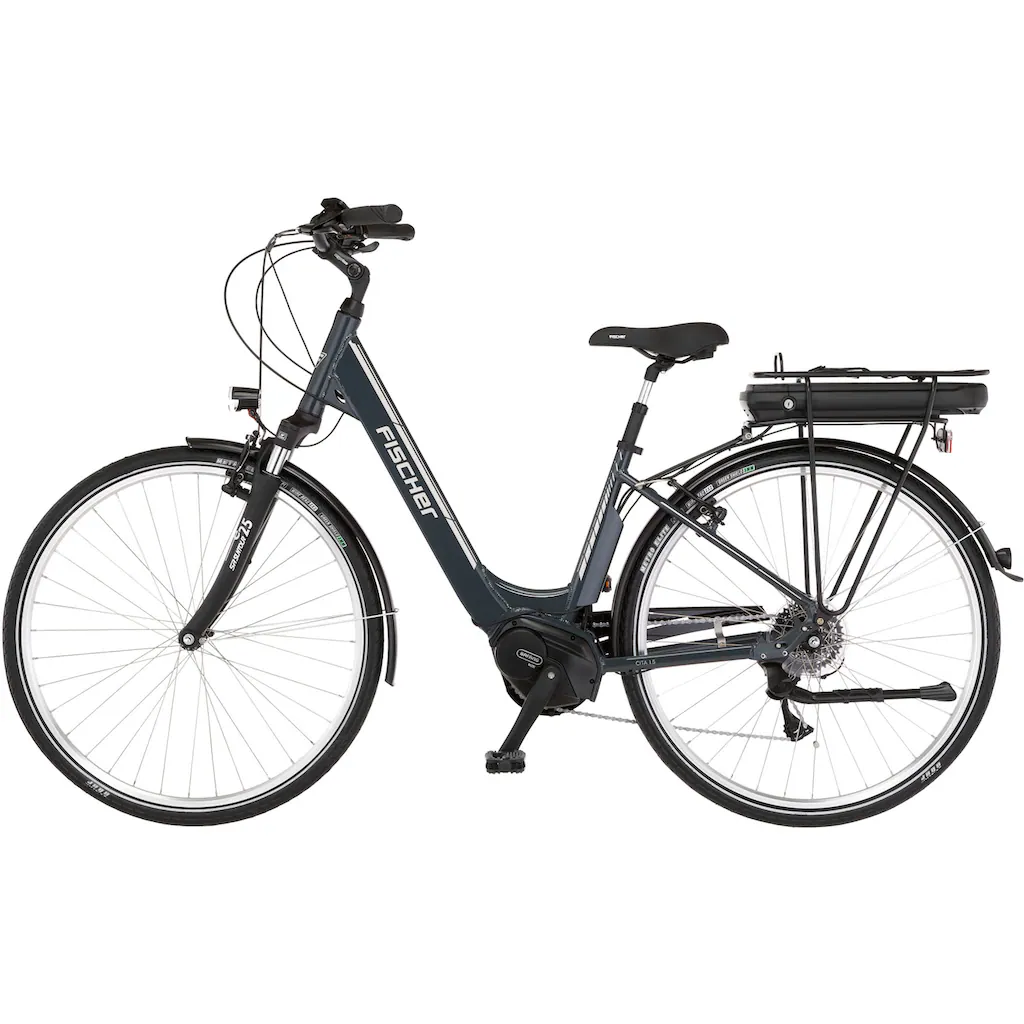 FISCHER Fahrrad E-Bike »CITA 1.5 522 44« 8 Gang Shimano Acera Mittelmotor 250 W (Schloss) Pedelec Elektrofahrrad für Damen u. Herren Cityrad auf Rechnung bestellen Begrenzte Freigabe