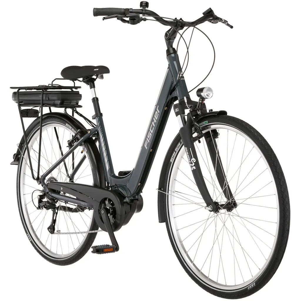 FISCHER Fahrrad E-Bike »CITA 1.5 522 44« 8 Gang Shimano Acera Mittelmotor 250 W (Schloss) Pedelec Elektrofahrrad für Damen u. Herren Cityrad auf Rechnung bestellen Begrenzte Freigabe