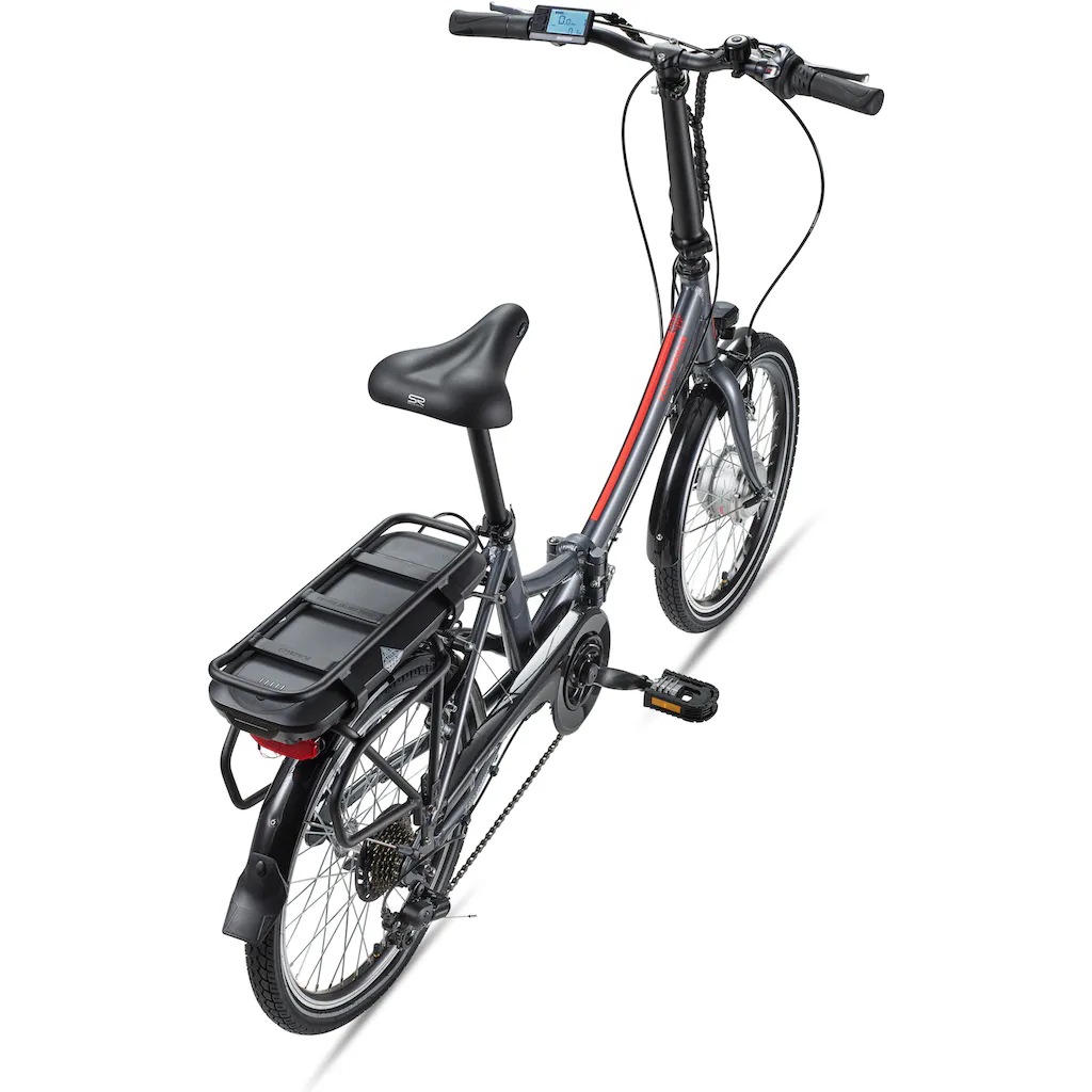 Telefunken E-Bike »Kompakt F810« 7 Gang Shimano Shimano Tourney Frontmotor 250 W Pedelec Elektrofahrrad für Damen u. Herren Faltrad auf Rechnung Bis zu 55% Rabatt