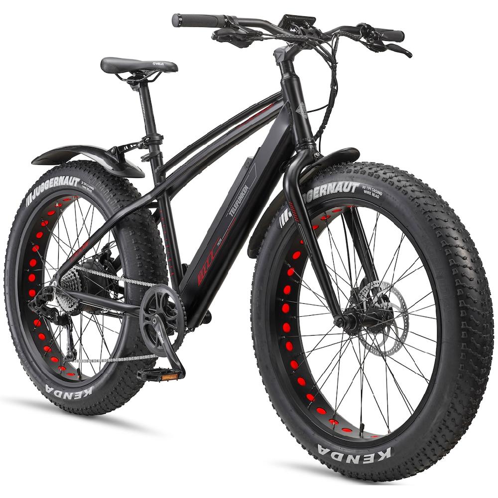 Telefunken E-Bike »Aufsteiger FM350« 8 Gang Heckmotor 250 W (26 Zoll x 4 00 Breitreifen-ca. 100km Reichweite-Geländebike off road) Pedelec Elektrofahrrad für Damen u. Herren MTB Mountainbike auf Rechnung bestellen Discount Store für neue Produkte