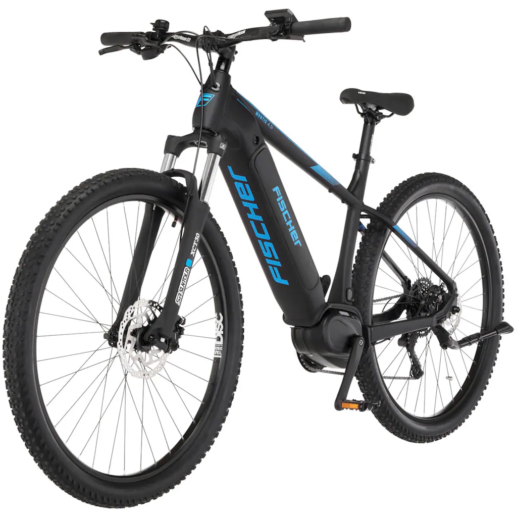 FISCHER Fahrrad E-Bike »MONTIS 4.5i 522« 10 Gang Shimano Deore Mittelmotor 250 W (mit Fahrradschloss) Pedelec Elektrofahrrad für Damen u. Herren MTB Mountainbike Nur noch ein Tag übrig