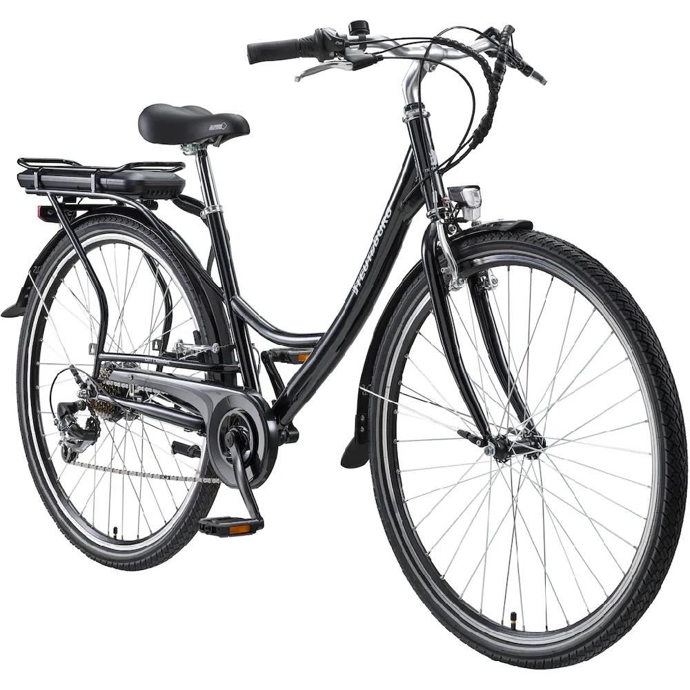 Teutoburg E-Bike »Senne« 7 Gang Shimano Heckmotor 250 W Pedelec Elektrofahrrad für Damen u. Herren Cityrad auf Raten Super Rabatt