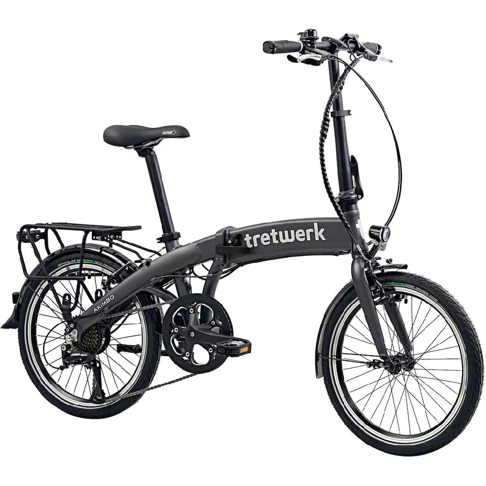 Tretwerk E-Bike »Akimbo« 8 Gang Shimano Acera M3020 SGS Heckmotor 250 W Pedelec Elektrofahrrad für Damen u. Herren Faltrad