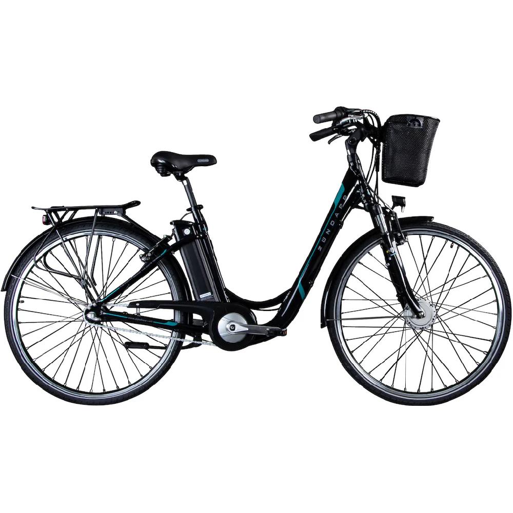 Zündapp E-Bike »Z510« 3 Gang Shimano Nexus SC-3C41 Frontmotor 250 W Pedelec Elektrofahrrad für Damen u. Herren Cityrad auf Raten