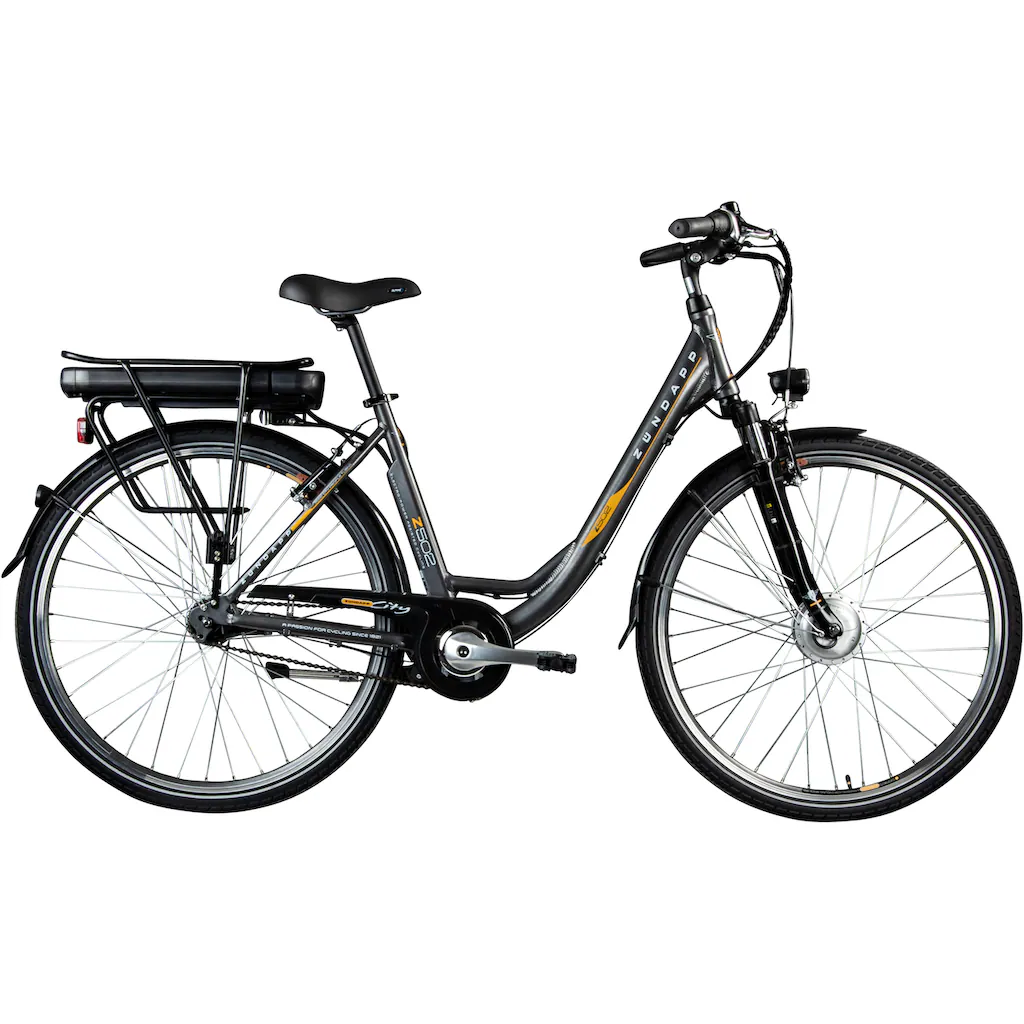 Zündapp E-Bike »Z502« 7 Gang Frontmotor 240 W Pedelec Elektrofahrrad für Damen u. Herren Cityrad auf Rechnung online bestellen