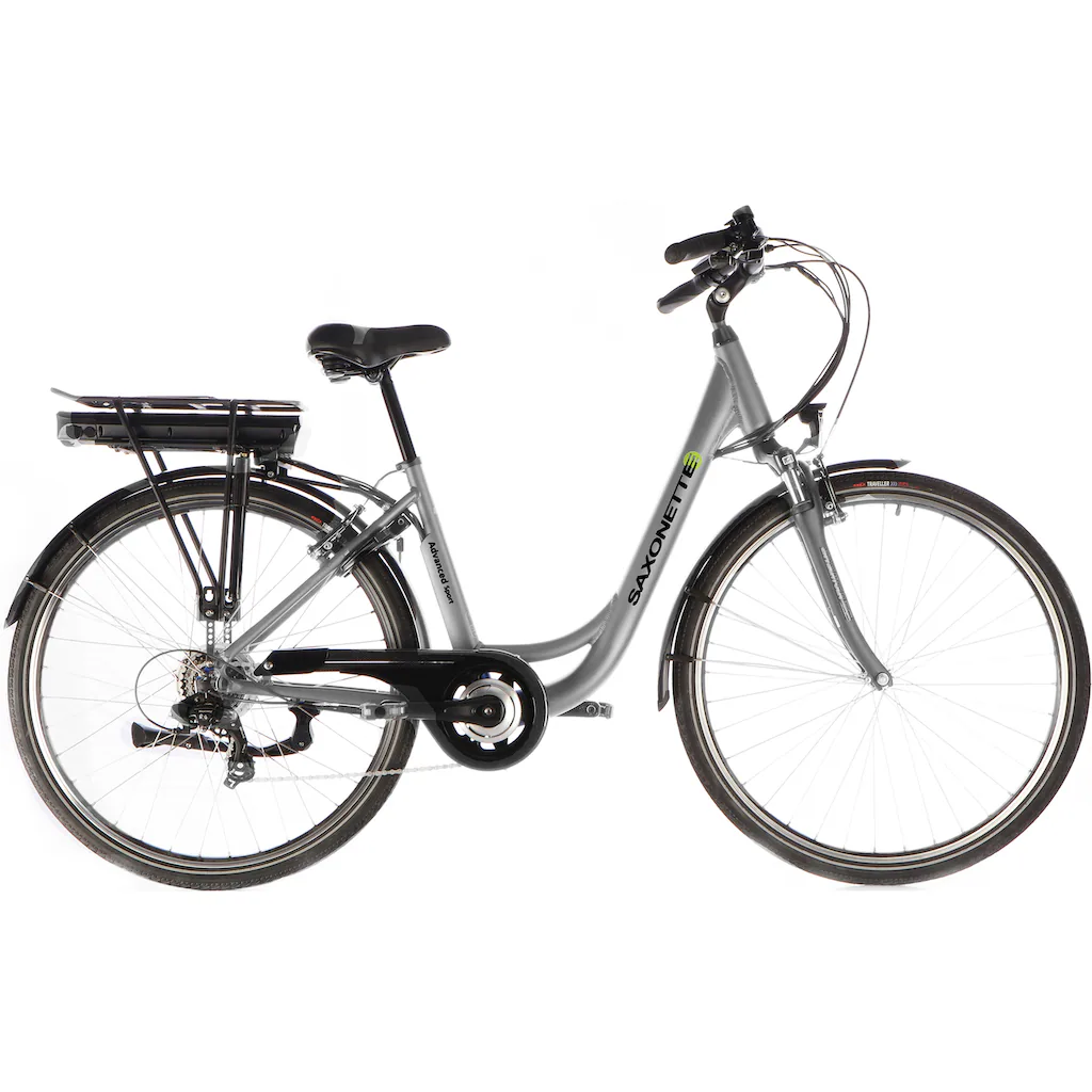 SAXONETTE E-Bike »Advanced Sport« 7 Gang Heckmotor 250 W (mit Akku-Ladegerät u. integr. Rahmenschloss) Pedelec Elektrofahrrad für Damen u. Herren Cityrad