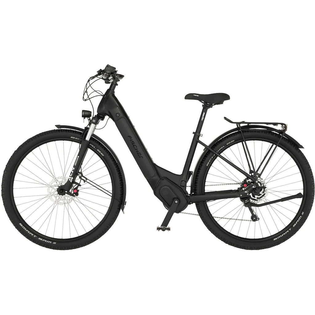 FISCHER Fahrrad E-Bike »TERRA 8.0i 43« 10 Gang Shimano Deore Mittelmotor 250 W (mit Fahrradschloss) Pedelec Elektrofahrrad für Damen u. Herren ATP auf Rechnung bestellen Großer Ausverkauf