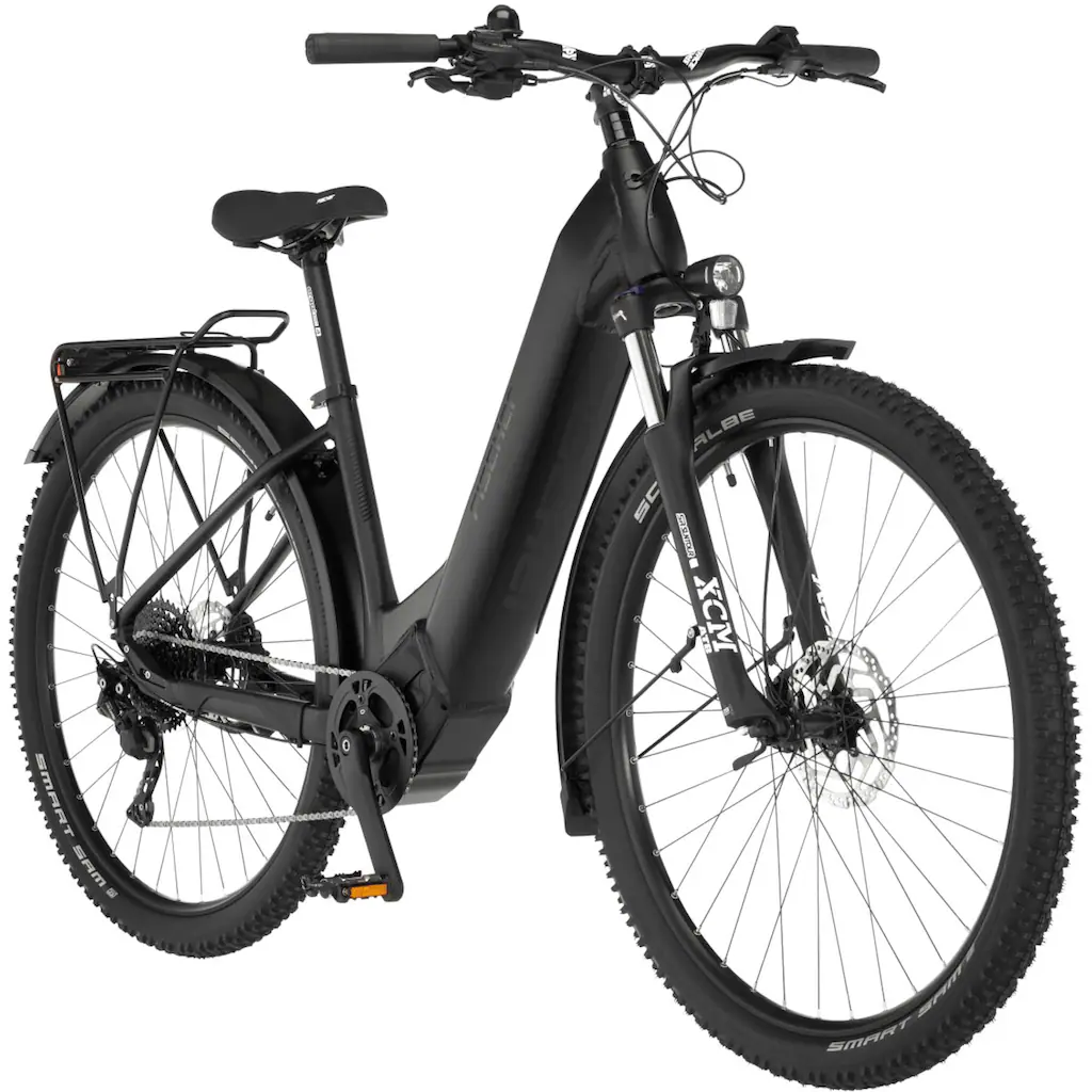 FISCHER Fahrrad E-Bike »TERRA 8.0i 43« 10 Gang Shimano Deore Mittelmotor 250 W (mit Fahrradschloss) Pedelec Elektrofahrrad für Damen u. Herren ATP auf Rechnung bestellen Großer Ausverkauf